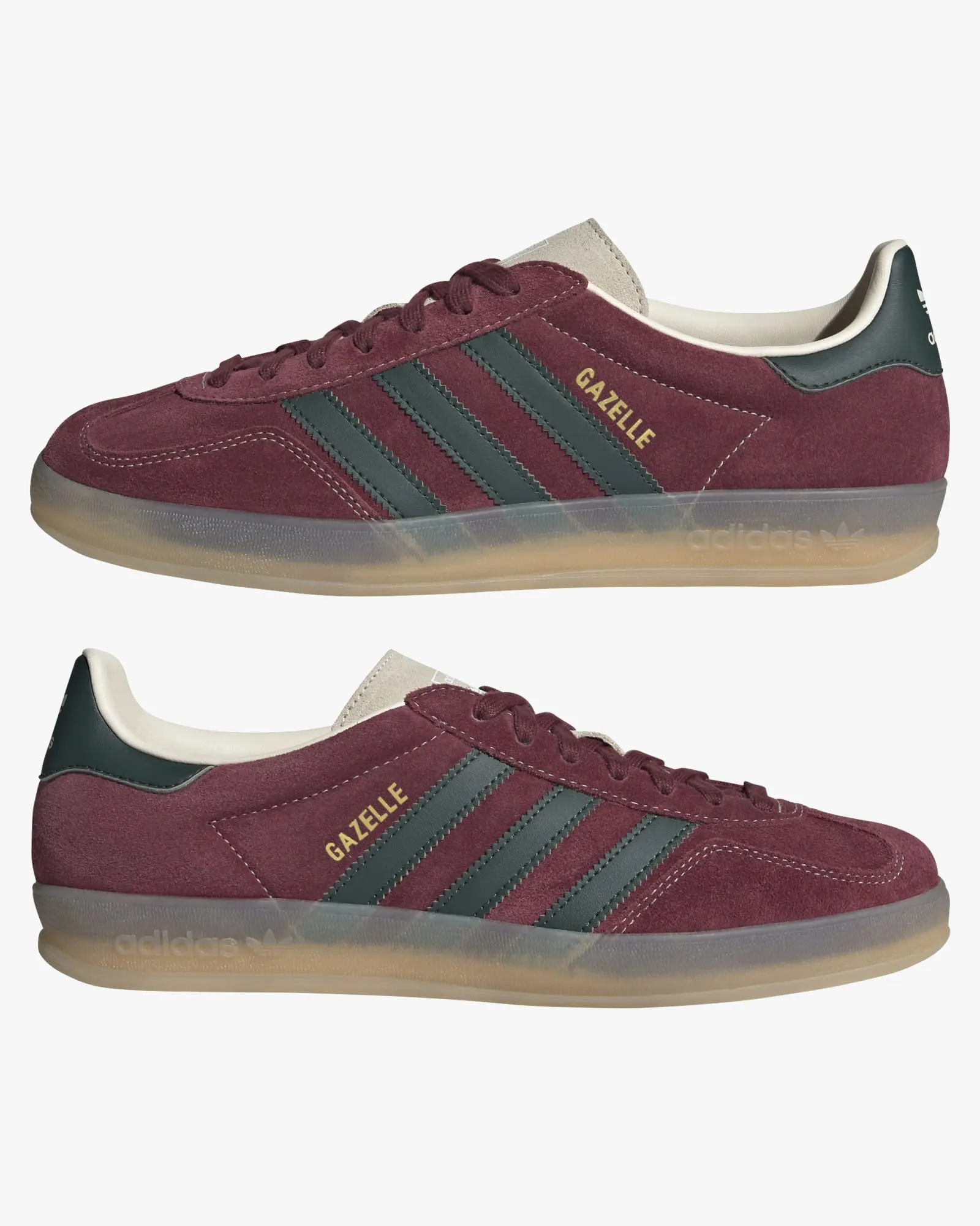 Adidas Gazelle Indoor - Shadow Red / Shadow Green / Wonder White