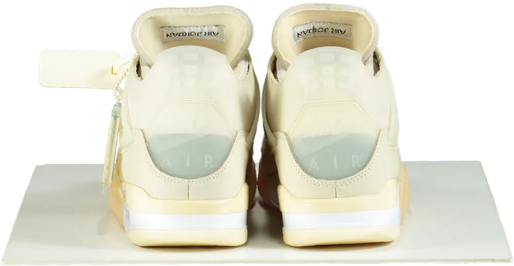 Air Jordan CV9388 Off-White Sail/Muslin 4 Retro SP Trainers UK 8 