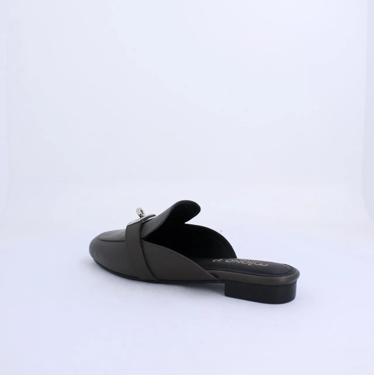 AZEAA MULE LEATHER - KHAKI