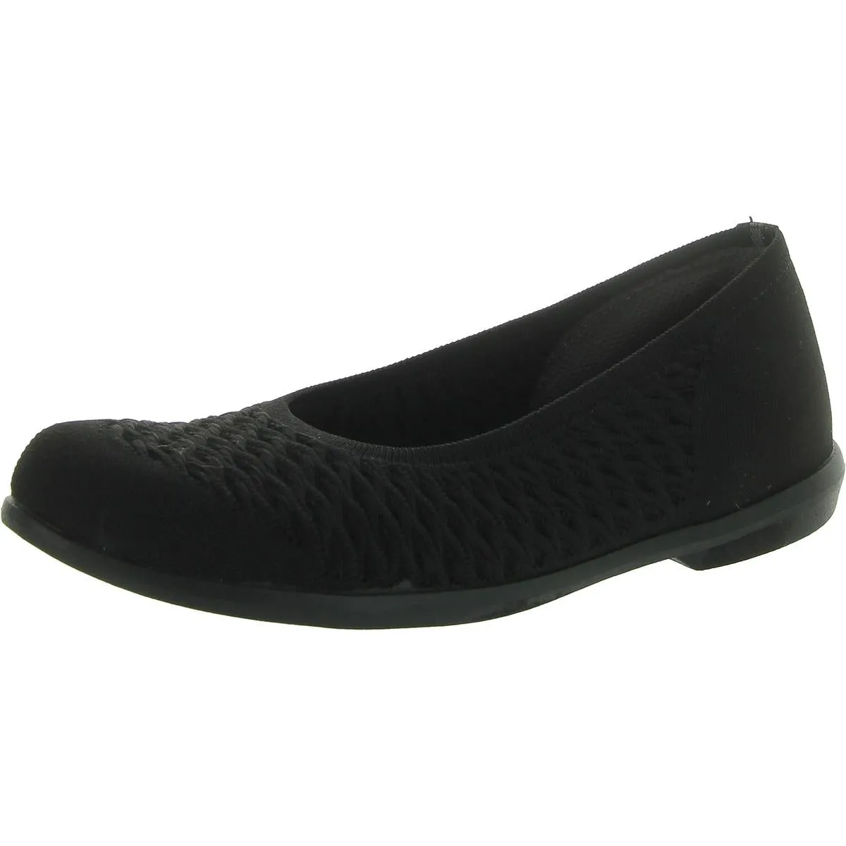 Bzees Womens Khloe Casual Slip On Ballet Flats