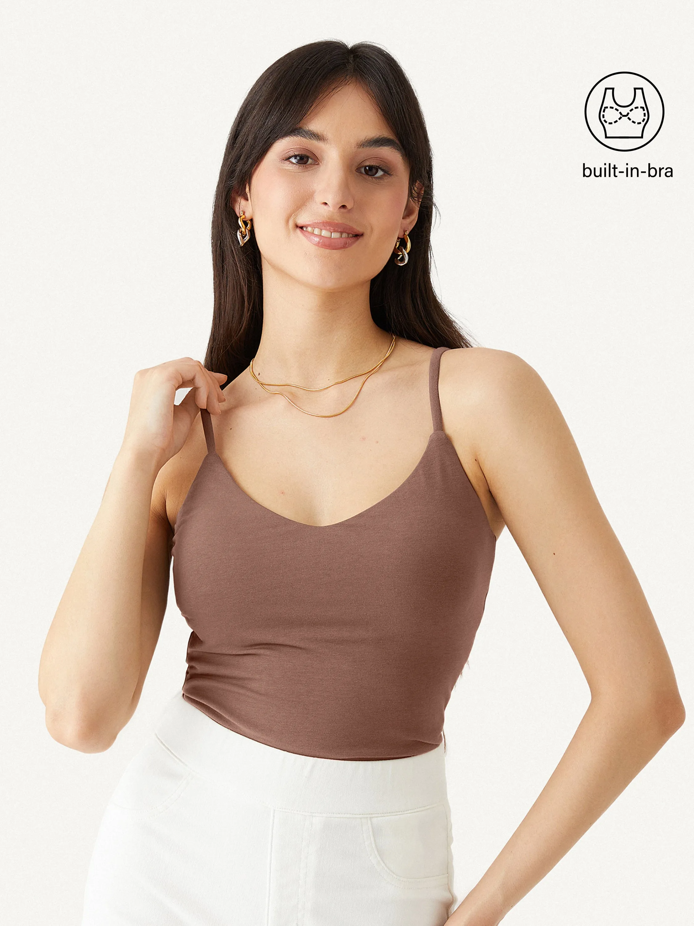 Cotton Jersey V-Neck Brami