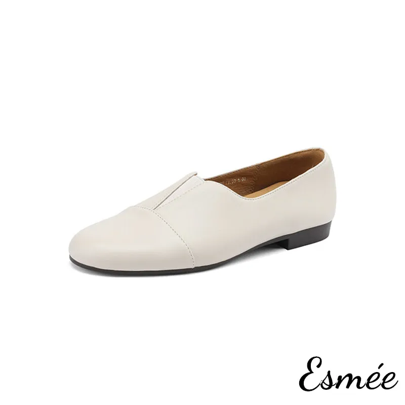 Extra Soft Leather Round Toe Loafers