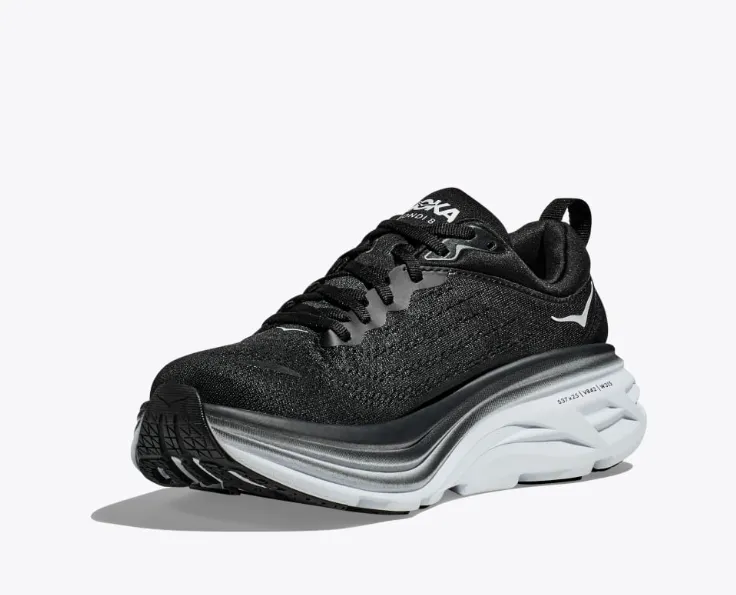Hoka One One Men's Bondi 8 Sneakers Black/White