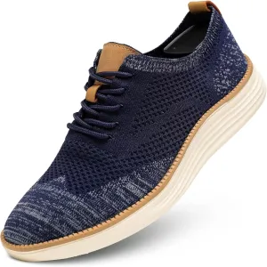 Mens Casual Dress Shoes Fashion Walking Sneakers Mesh Business Oxfords Work Lightweight Soft Sole Zapatos