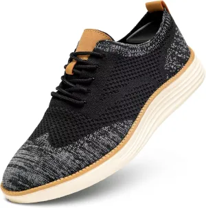 Mens Casual Dress Shoes Fashion Walking Sneakers Mesh Business Oxfords Work Lightweight Soft Sole Zapatos