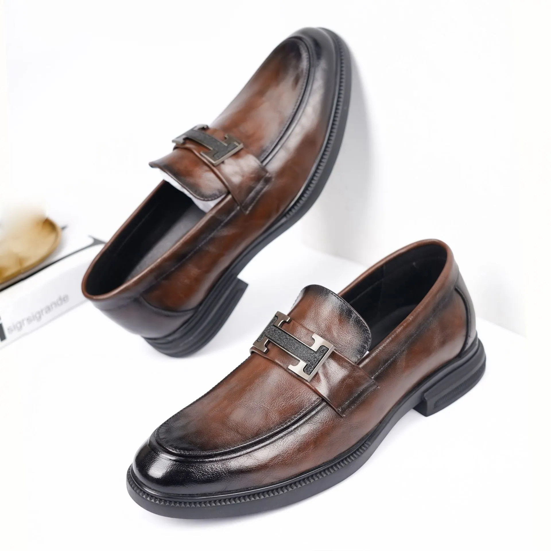 Men's Loafers & Slip-Ons Microfiber Breathable Leather Loafers