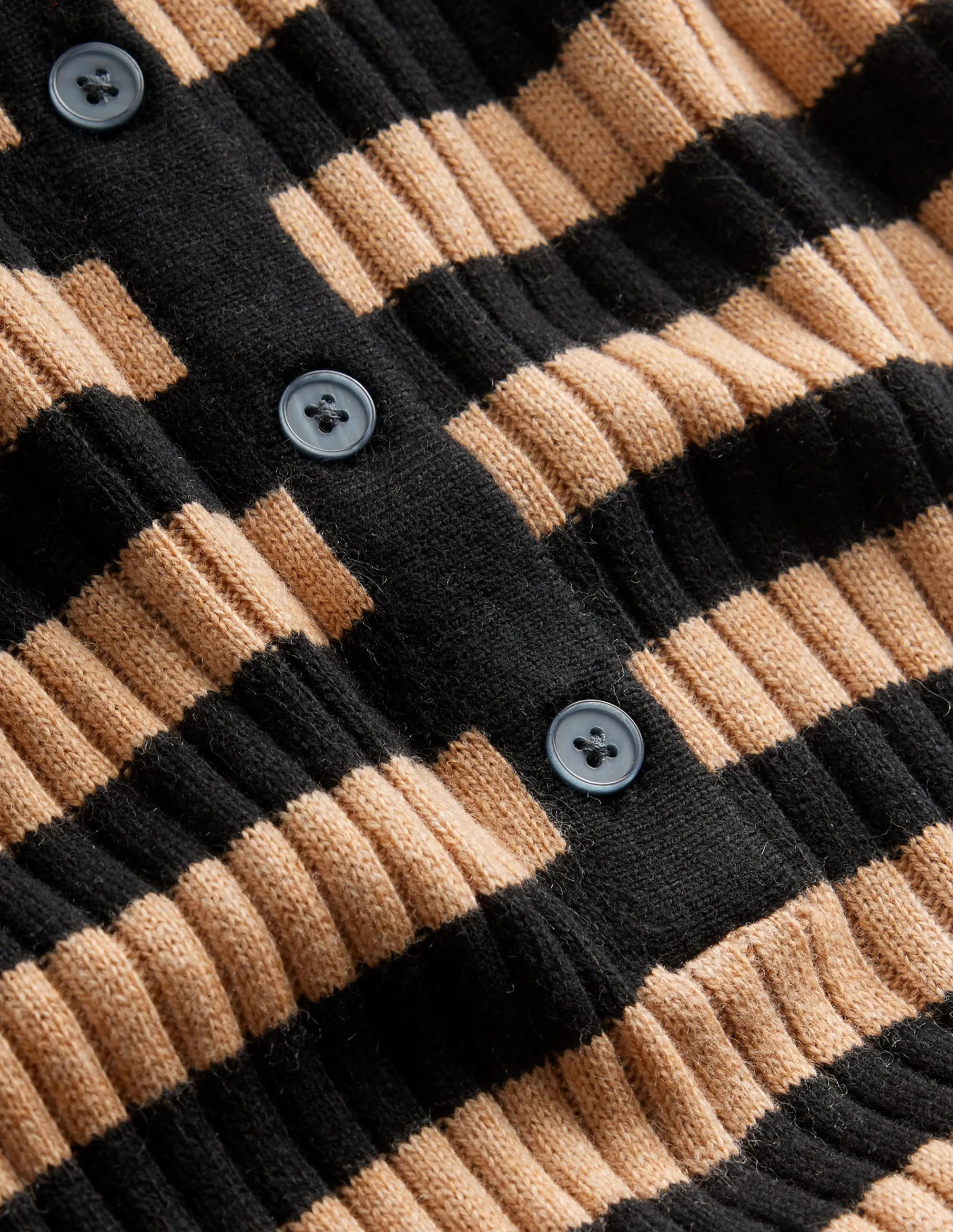 Mini Collared Dress-Black and Camel