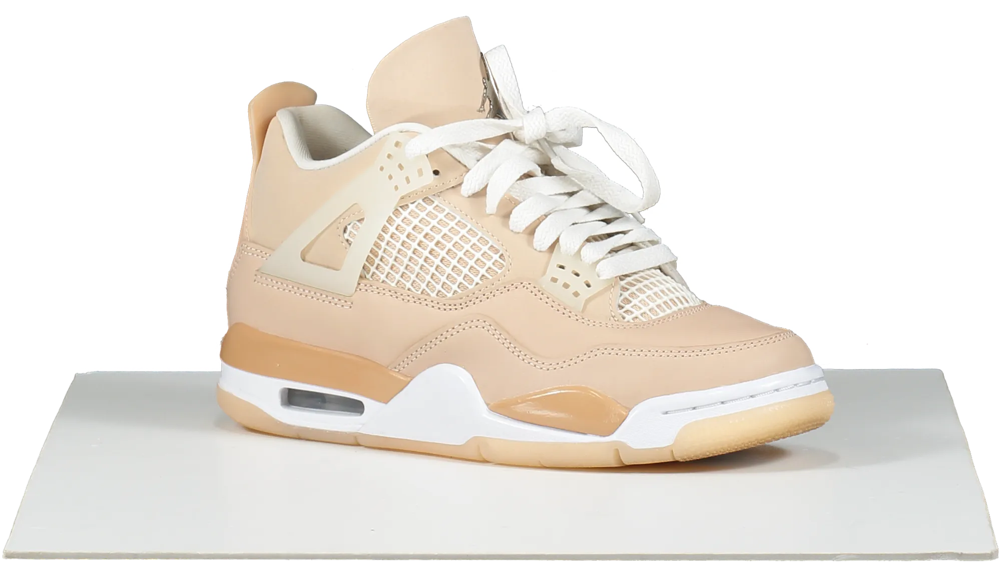 Nike Beige Jordan 4 Retro Shimmer trainers UK 4 EU 37 