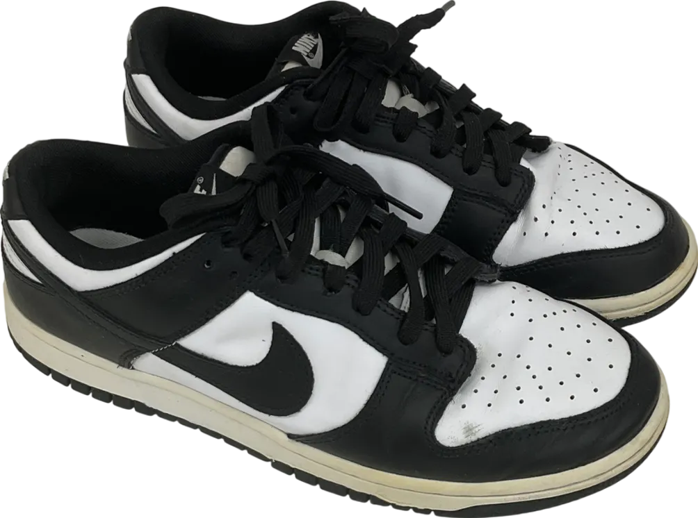 Nike Black Dunk Low Retro Trainers In White/black UK 7.5 EU 40.5 