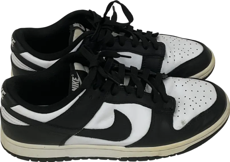 Nike Black Dunk Low Retro Trainers In White/black UK 7.5 EU 40.5 