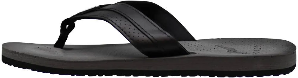 Norty Mens Flip Flop Sandal Grey   11082