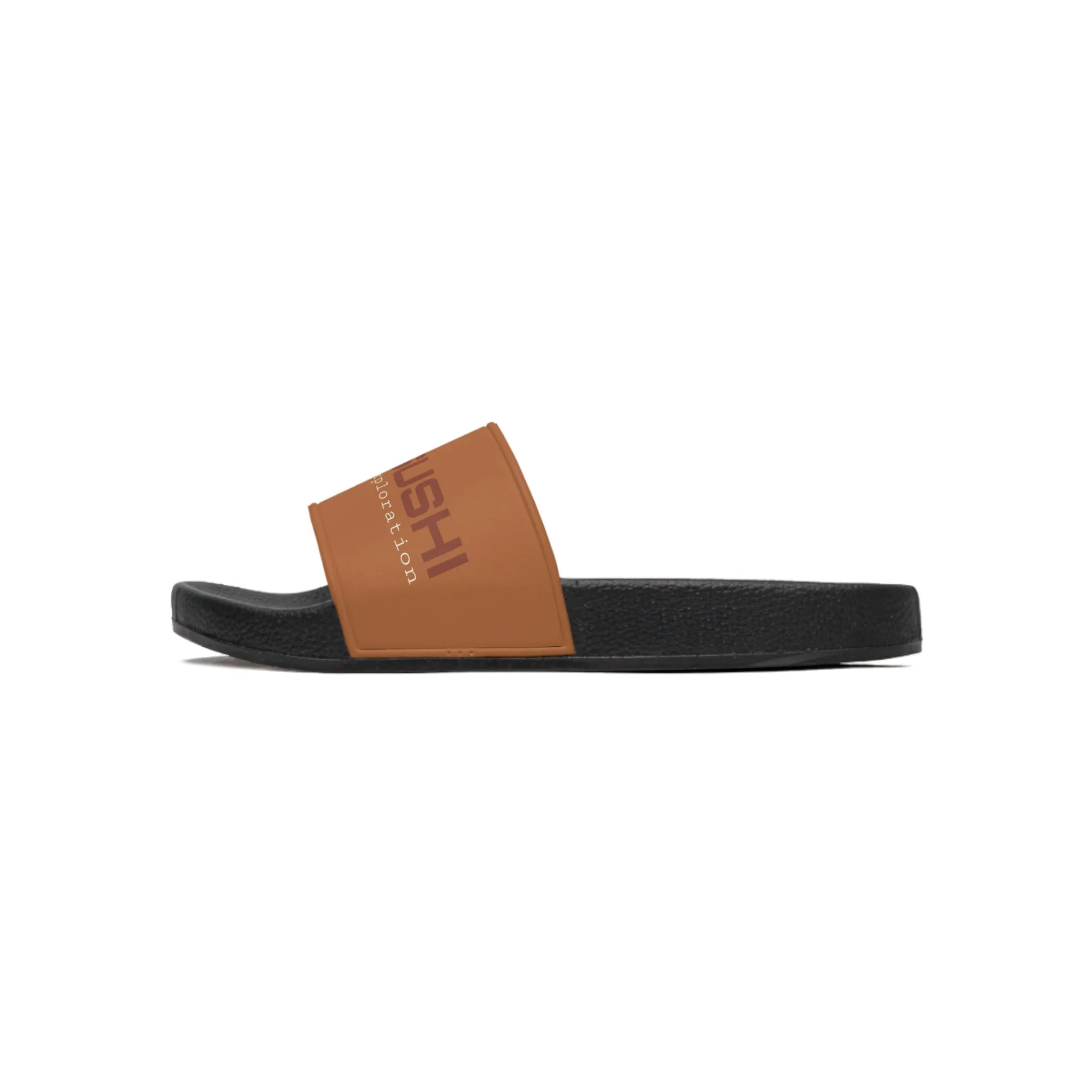 Raw Sushi "world wide exploration" Slide Sandals brown
