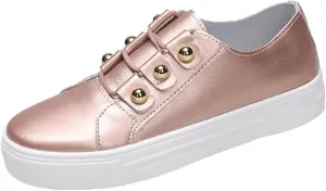 Sneakers for Women Non Slip Platform Fashion Sneakers Low Top Casual Walking Shoes Pu Faux Leather Classic Tennis Shoes Lightweight Outdoor Footwear