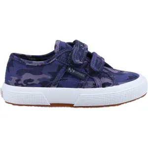 Superga Kids Unisex 2750 Camo Ripstop Trainer - Blue