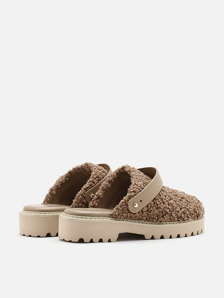 Tania Strapped Fur Mules