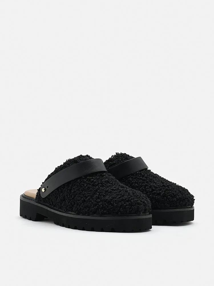 Tania Strapped Fur Mules