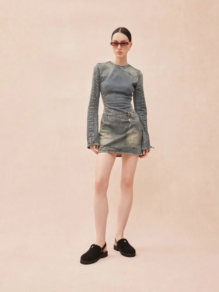 Tania Strapped Fur Mules