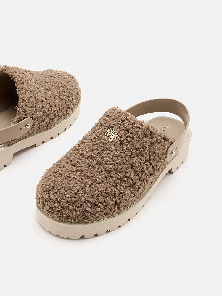 Tania Strapped Fur Mules