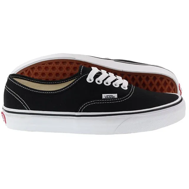Vans Trainers Mens Authentic Black White