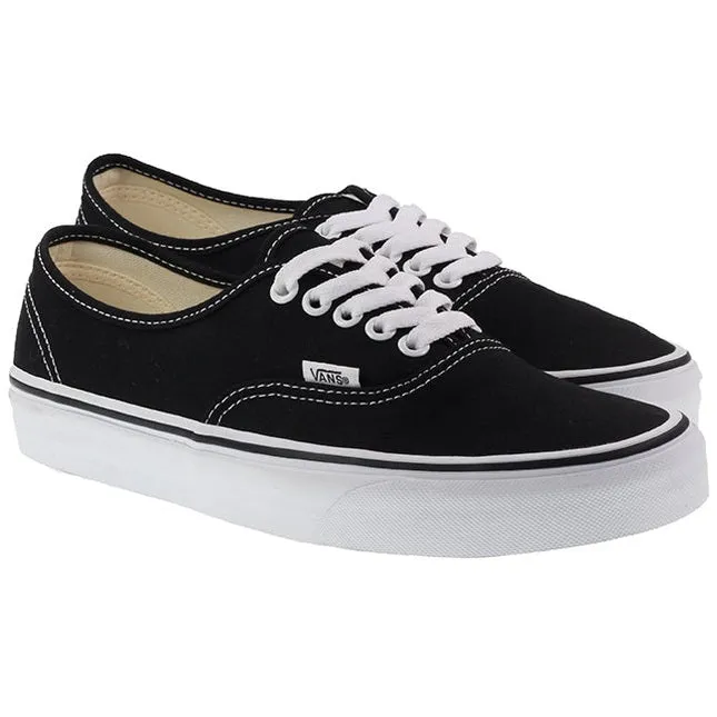 Vans Trainers Mens Authentic Black White