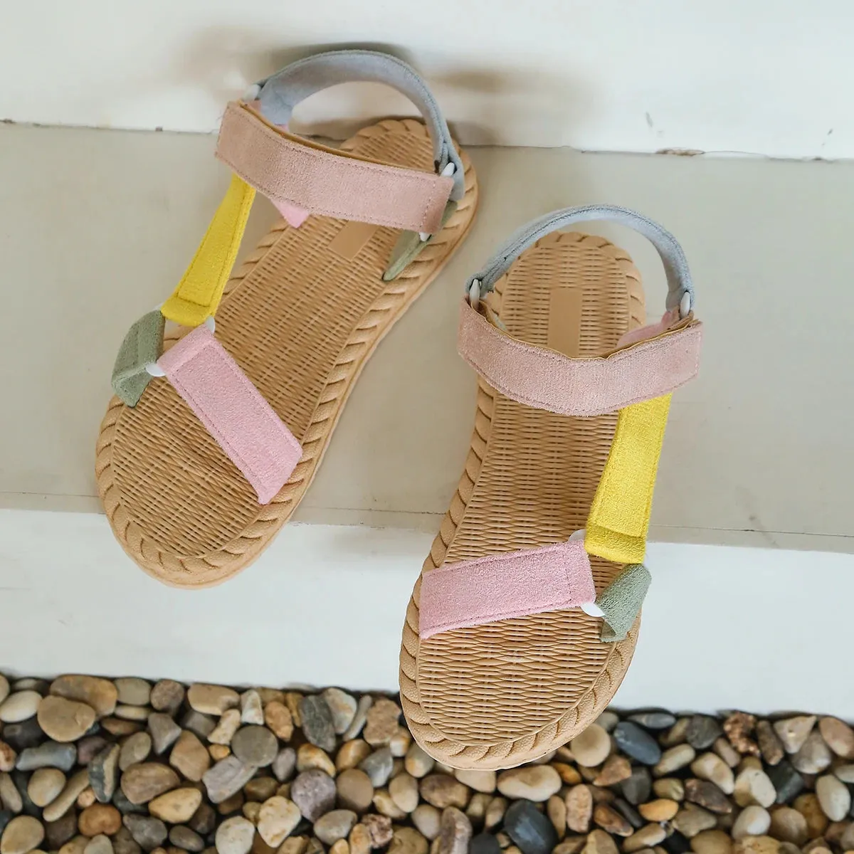 Velcro™ flat sandals