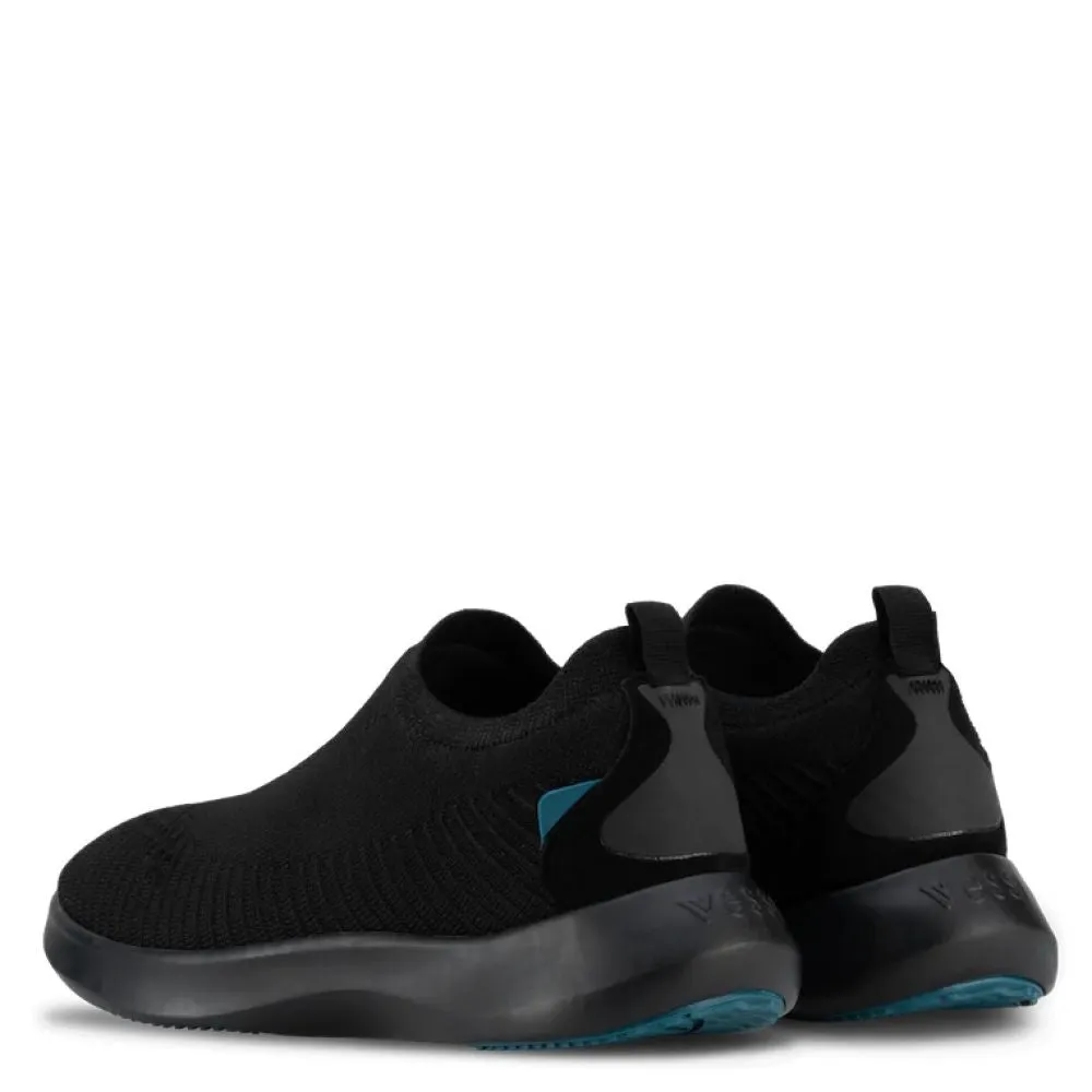 Vessi Women's Everyday Move Slip-Ons in Onyx Black On Black