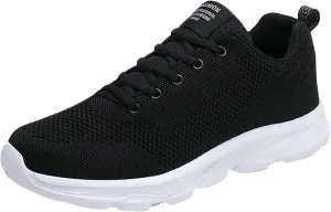 Women's Fashion Sneaker Non Slip Breathable Lightweight Comfortable Lace Up Womens Running Shoes Arch Support Loafers Women White Shoes for Women Sneakers
