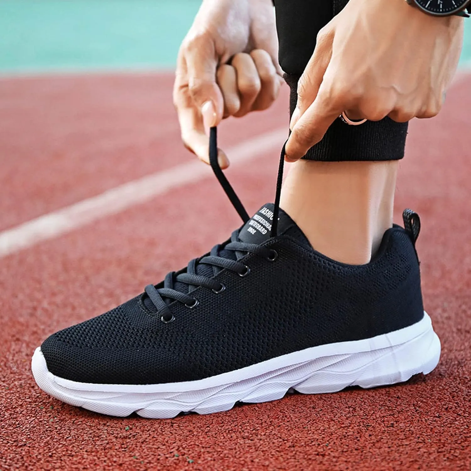 Women's Fashion Sneaker Non Slip Breathable Lightweight Comfortable Lace Up Womens Running Shoes Arch Support Loafers Women White Shoes for Women Sneakers
