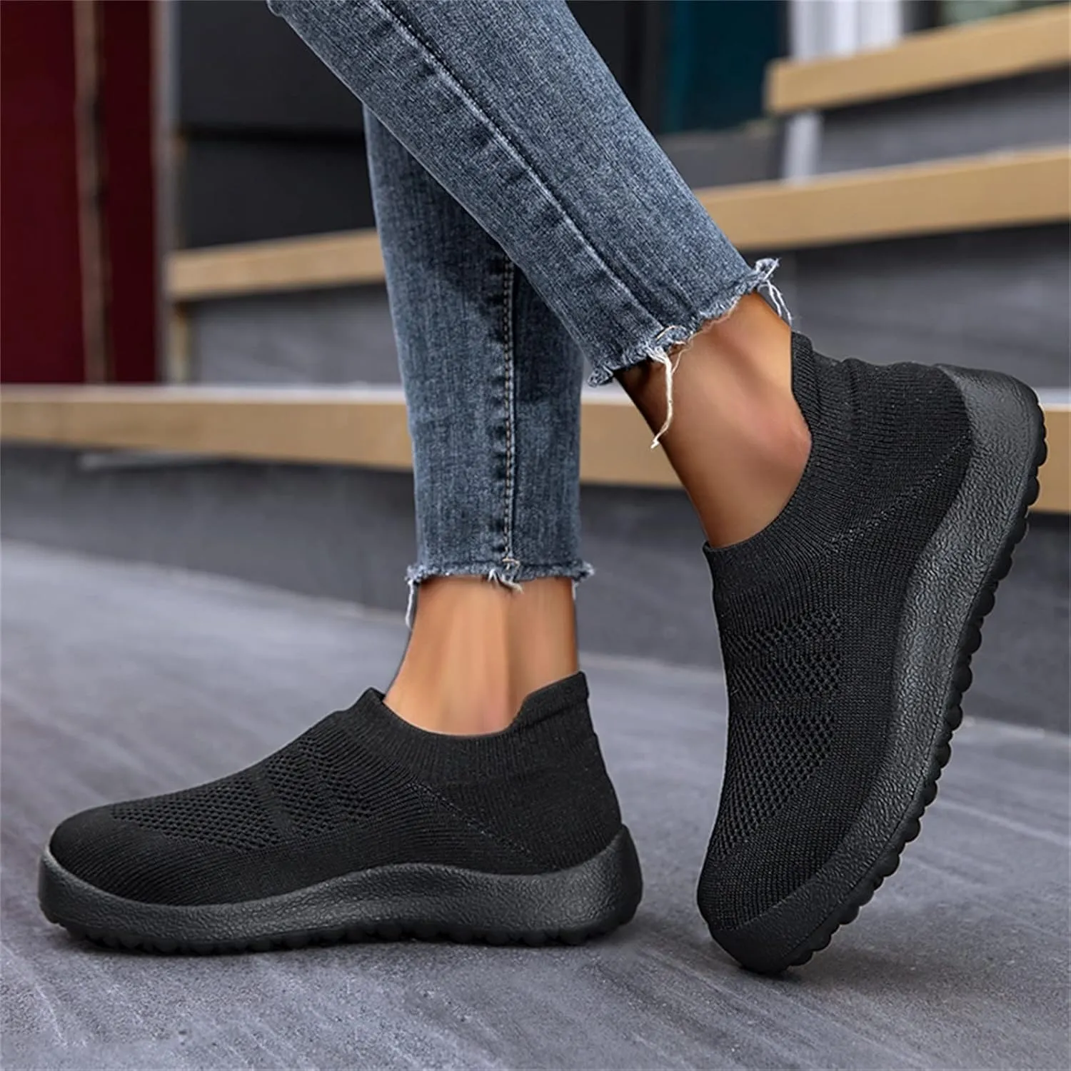 Women's Fashion Sneaker Non Slip Lace Up Comfort Women's Work or Walking Sneakers Casual Shoes for Women Trendy Comfort Loafers for Women White Sneakers Men