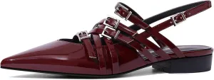 Women's Flats Ballet Ballerina Pointed Toe Slingback Flats with Strap Low Heel Fashion Buckle Dress Work Casual Shoes for Women