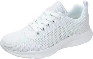 Women's Walking Shoes Mesh Breathable Lightweight Fashion Mens Running Shoes Sports Men's Shoes Casual Waterproof Sneakers Black Tennis Shoe Cross Trainer Shoe
