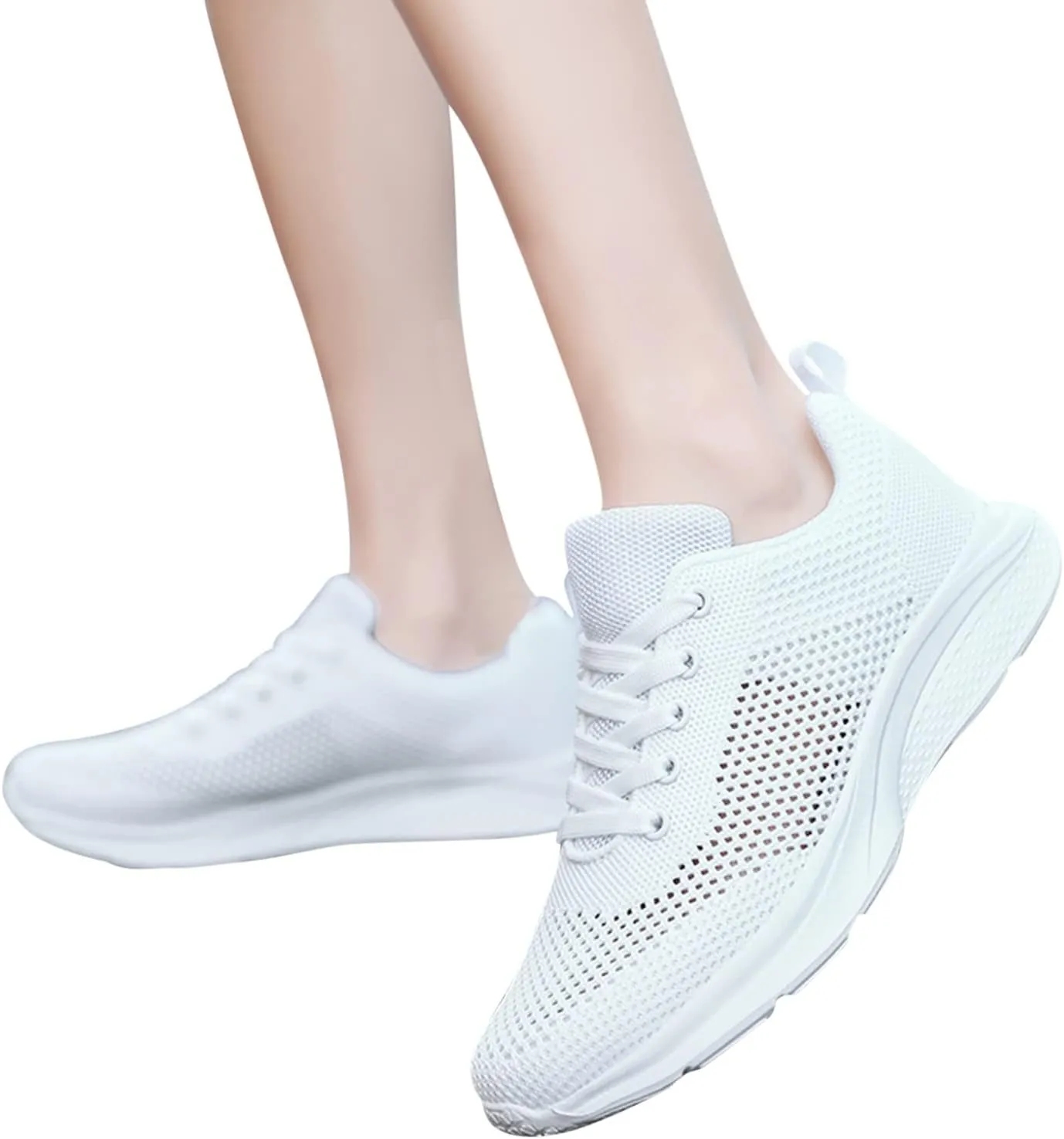 Women's Walking Shoes Mesh Breathable Lightweight Fashion Mens Running Shoes Sports Men's Shoes Casual Waterproof Sneakers Black Tennis Shoe Cross Trainer Shoe